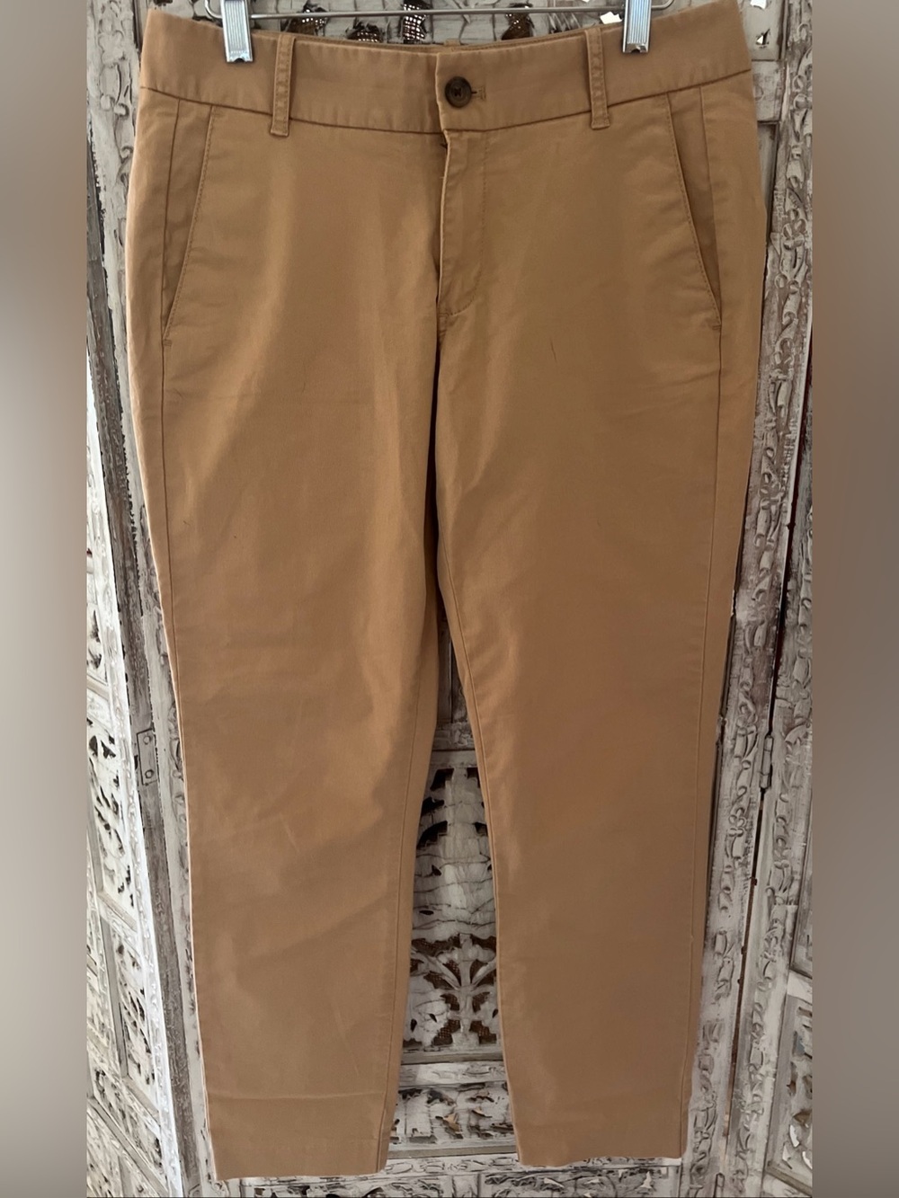 J. Crew Frankie women’s size 4 straight dash fit stretch, chino pants tan